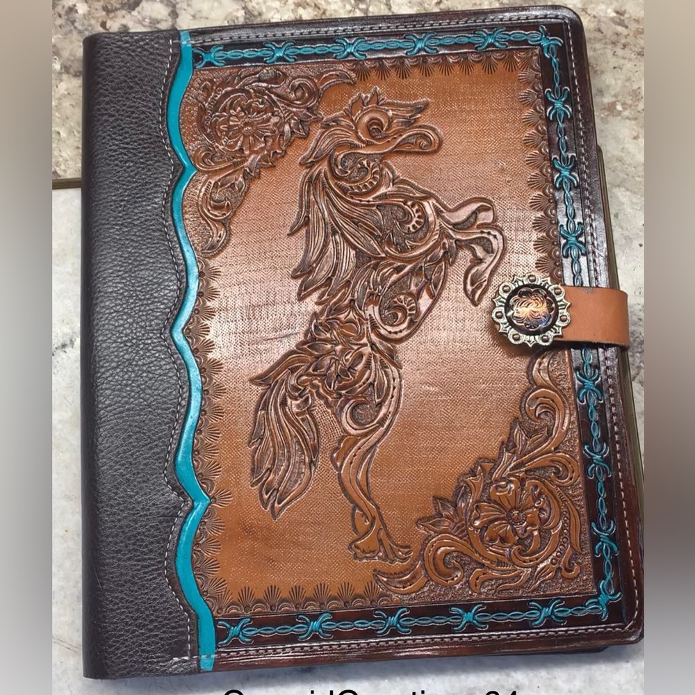 Horse, portfolio, leather legal pad!